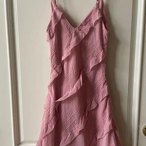 Princess Polly Pink Ruffle Mini Dress